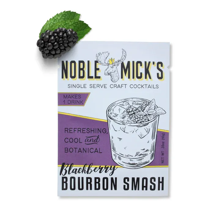 Noble Micks Single Serve Craft Cocktail Blackberry Bourbon Smash .35oz