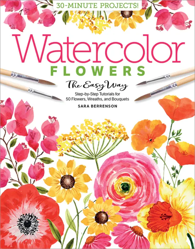 Book Watercolor Flowers The Easy Way