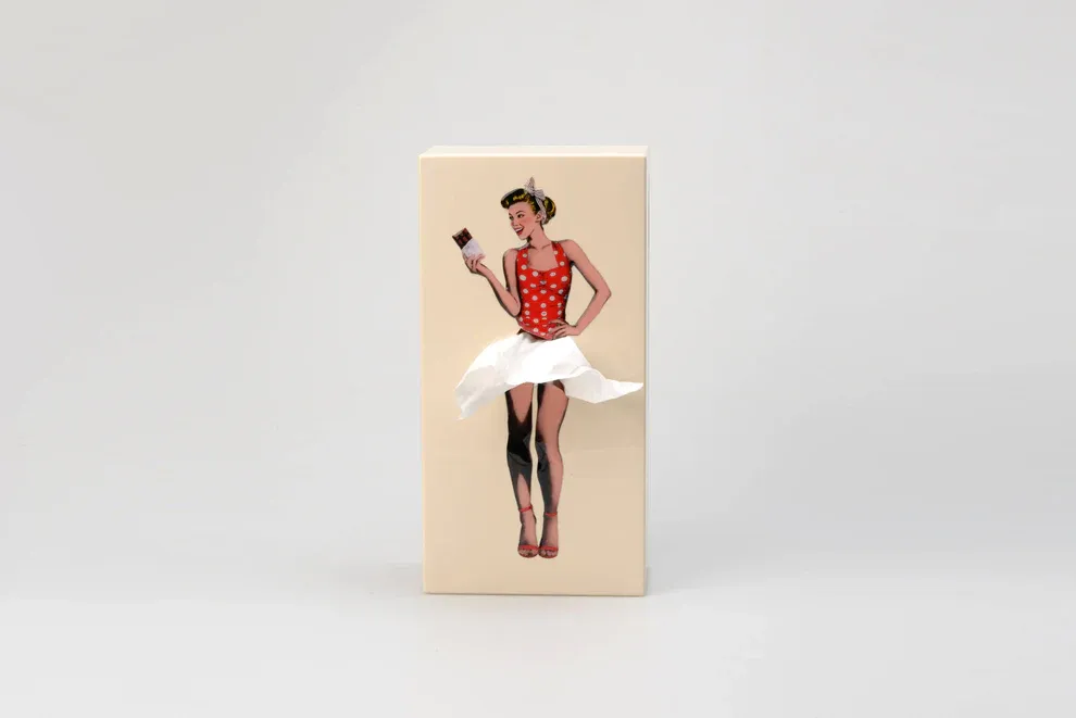 Flying Skirt Tissue Box In Sweet