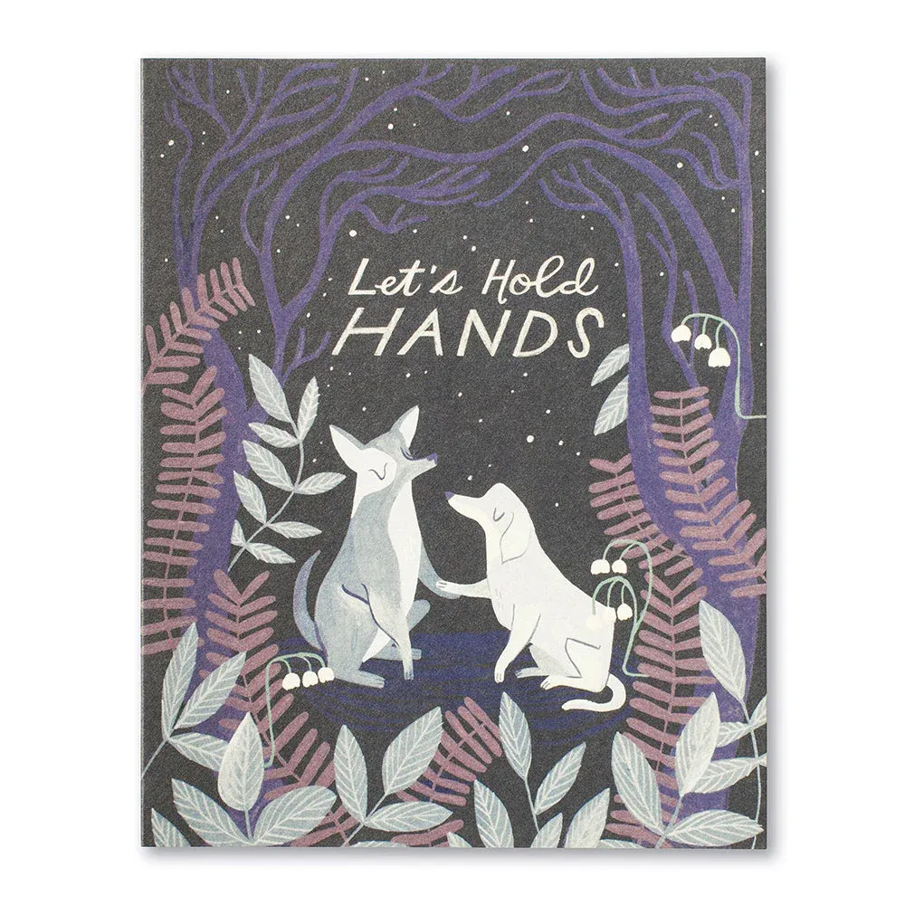 Card Let's Hold Hands