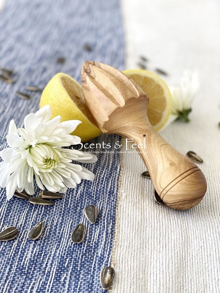 Olive Wood Lemon Squeezer Final Sale