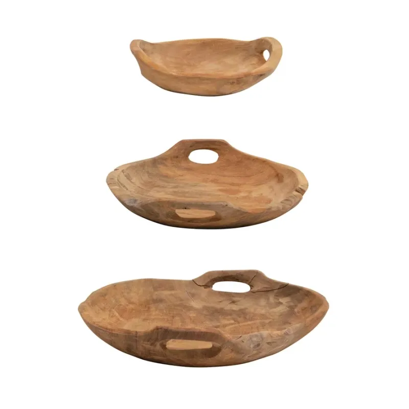 Teak Wood Pan Medium
