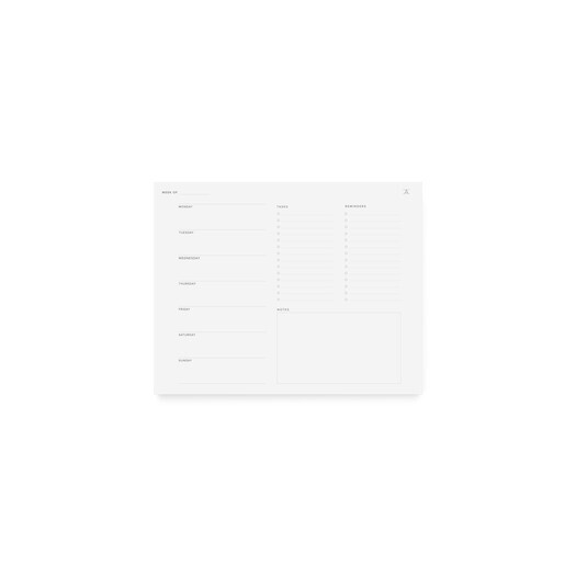 Undated Weekly Task Pad FINAL SALE