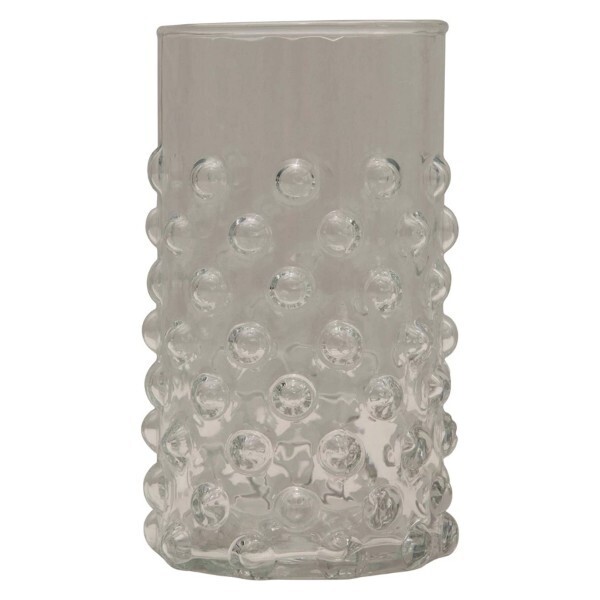 Drinking Glass With Bubble Texture FINAL SALE