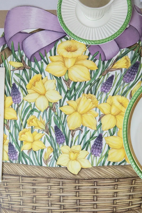 Placemats Daffodil Basket Set Of 12 Final Sale