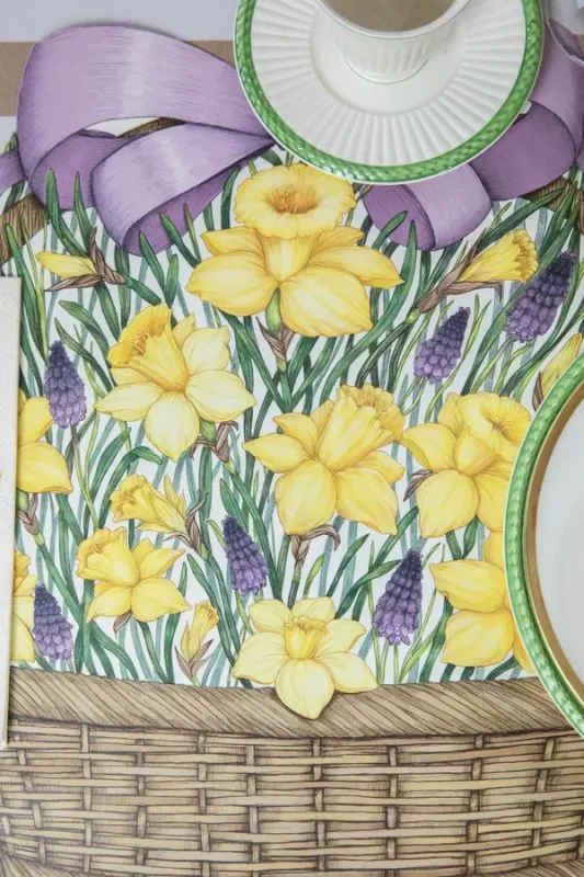 Placemats Daffodil Basket Set Of 12 Final Sale