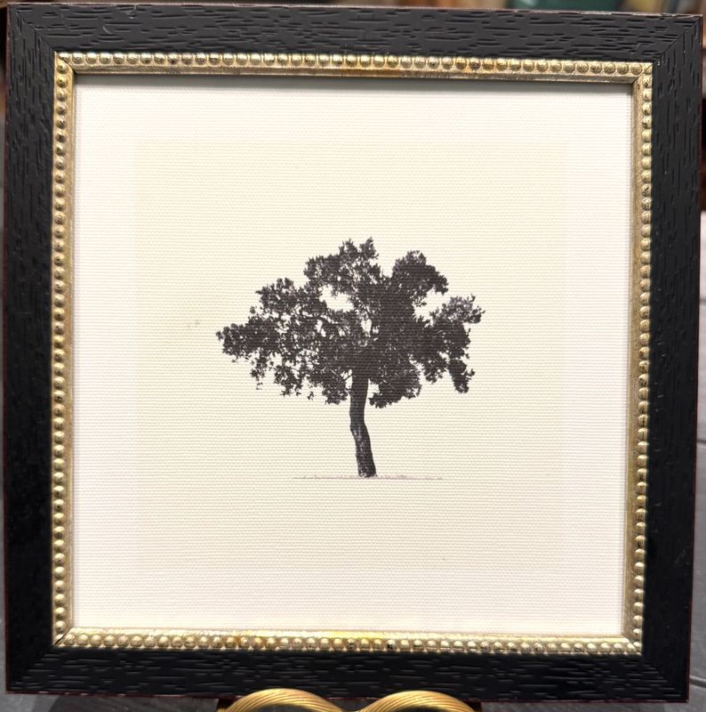 Black Tree Tiny Black Frame With Gold Dots 8x8 Final Sale