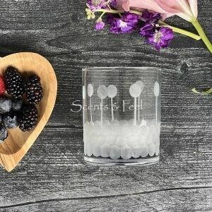 Moroccan Drinking Glass With Etched Bubbles Final Sale
