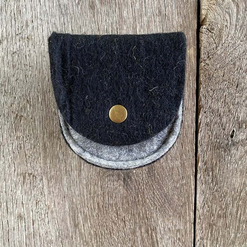 The Curve Mini Organizer Pouch Light Grey And Black Final Sale