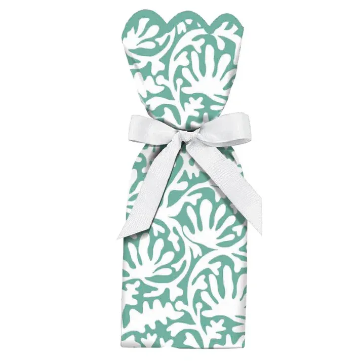 Paper Wine Bag Sage FINAL SALE