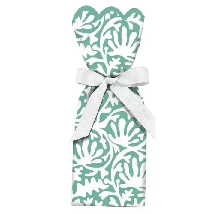 Paper Wine Bag Sage FINAL SALE