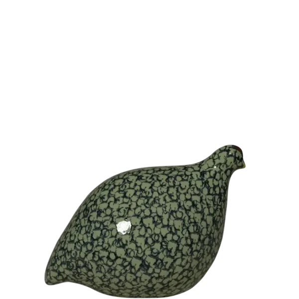 Handcrafted Quail Green Spotted Cobalt SM