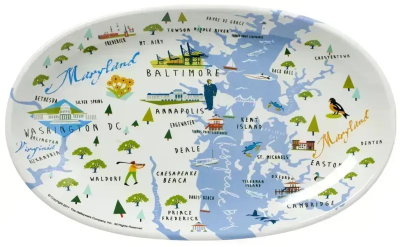 Tidbit Tray Chesapeake Bay