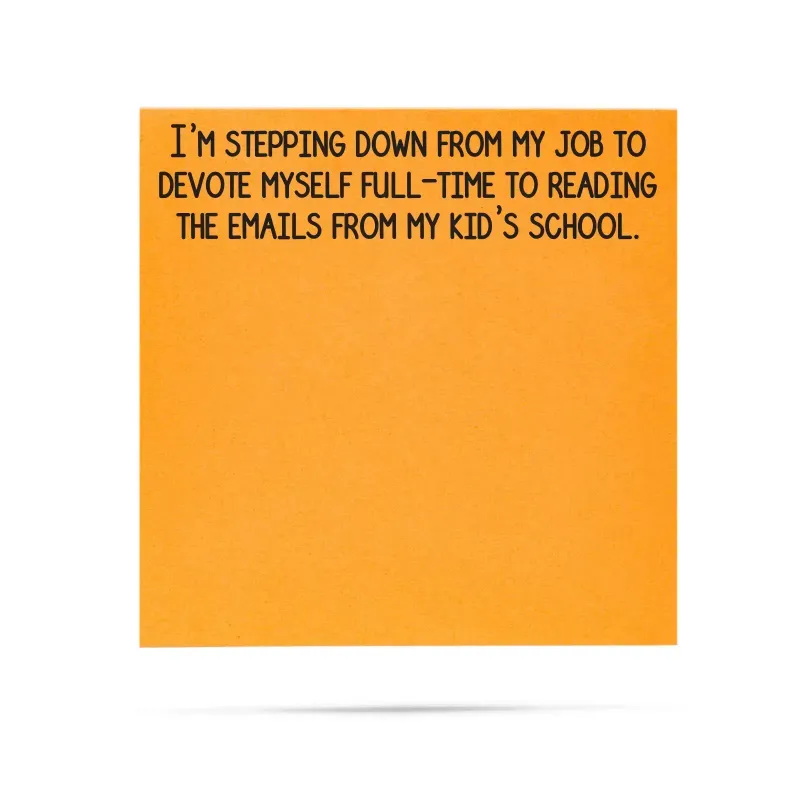 Sticky Note Pad School Emails FINAL SALE