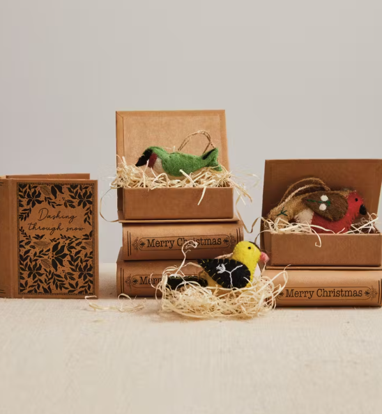 Yellow And Black Bird Wool Felt Ornament FINAL SALE