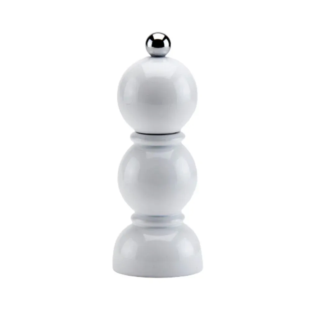 Salt Or Pepper Grinder Mini In Bobbin White 14cm Final Sale