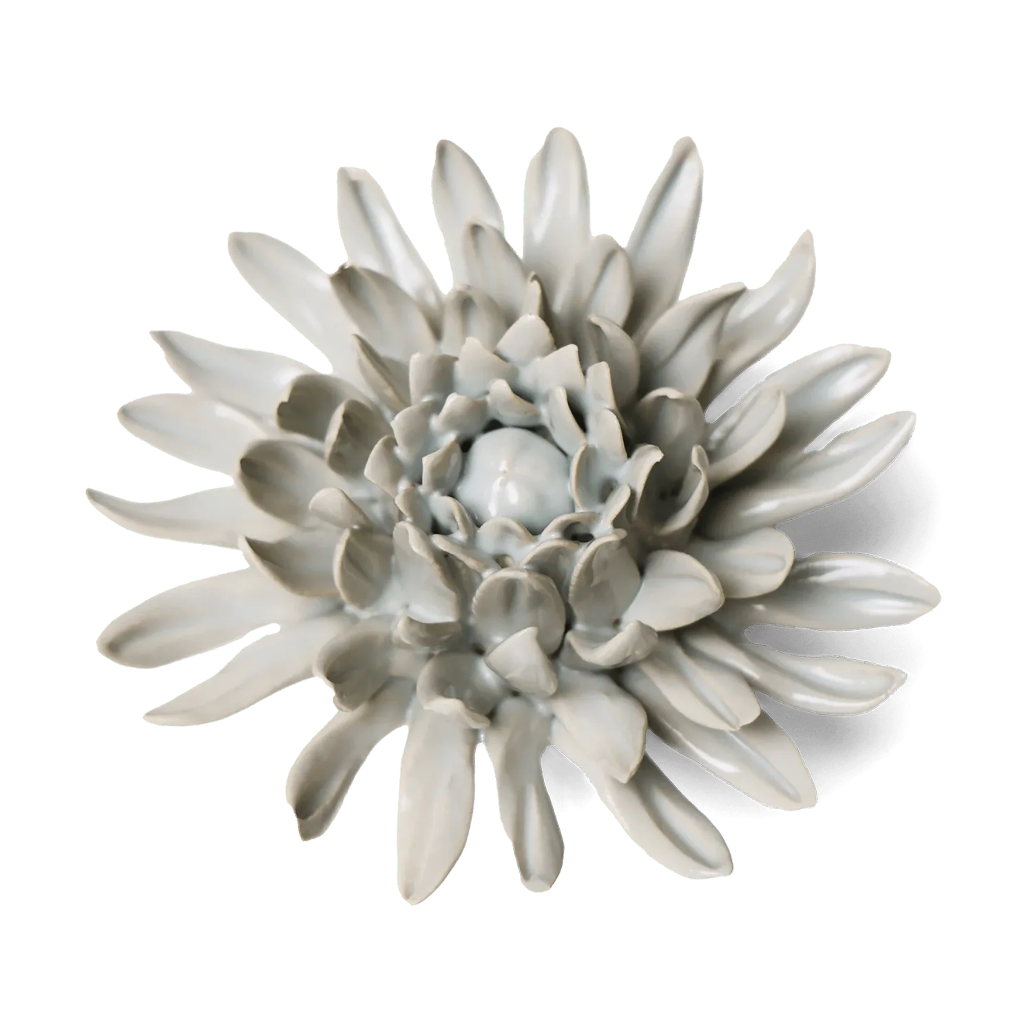 Ceramic Mint Mum Flower Small