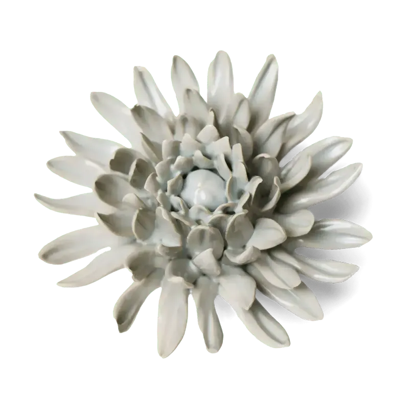 Ceramic Mint Mum Flower Small