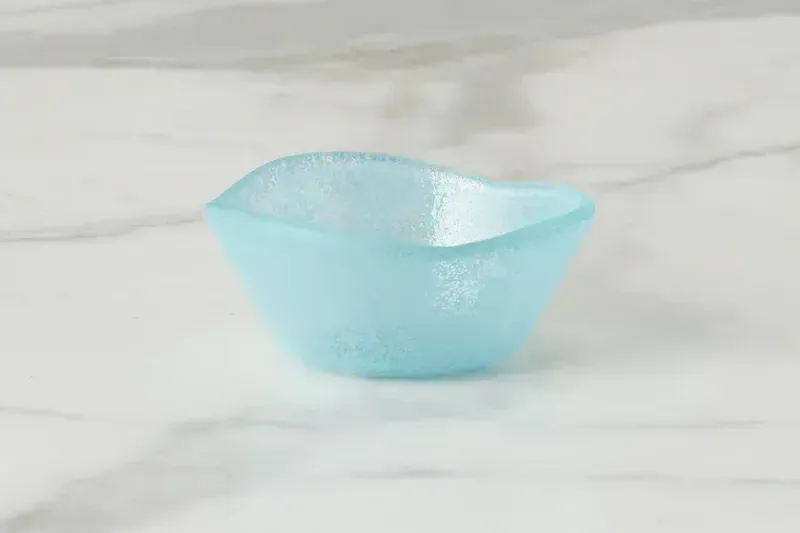Handmade Glass Dipping Bowl 4" Navy Blue
