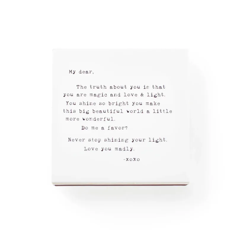 Shine Matches 3.5" x 3.5" My Dear