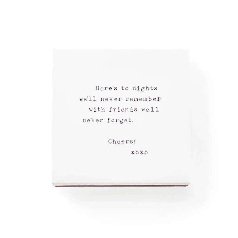 Shine Matches 3.5" x 3.5" Heres To Nights