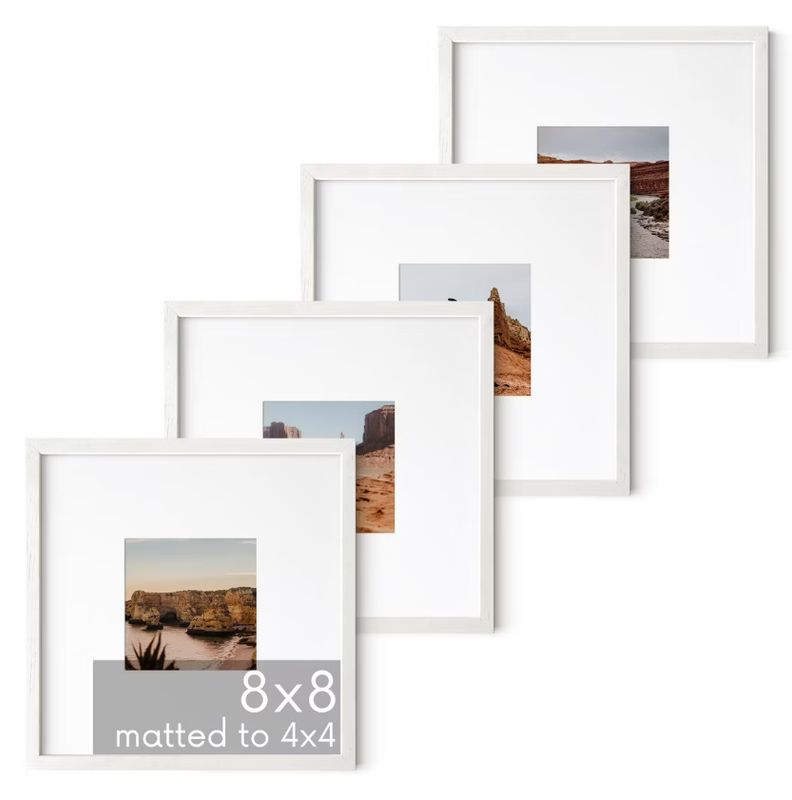 White Oak Wood Frame With Plexiglass Cover 8"x8"
