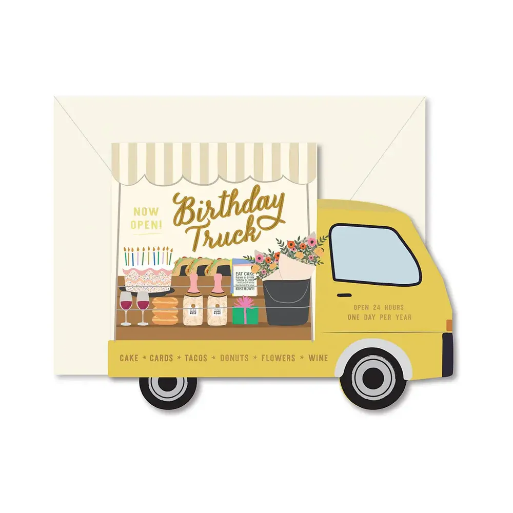 Card Birthday Truck