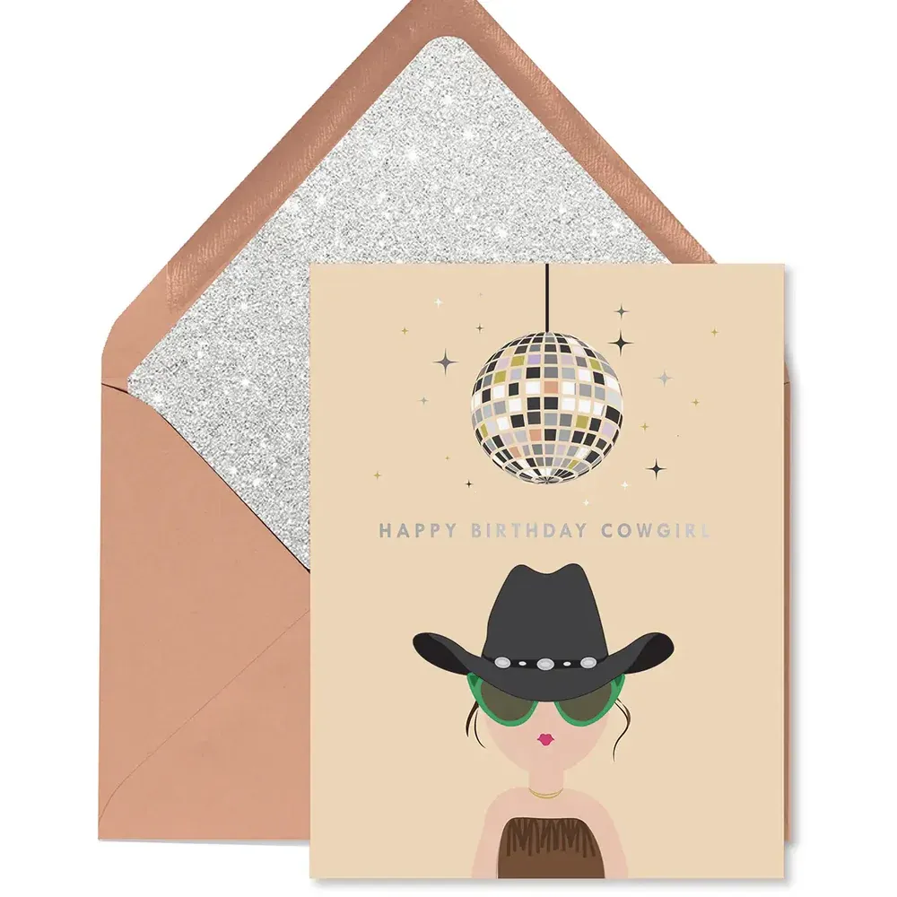 Card Cowgirl Birthday