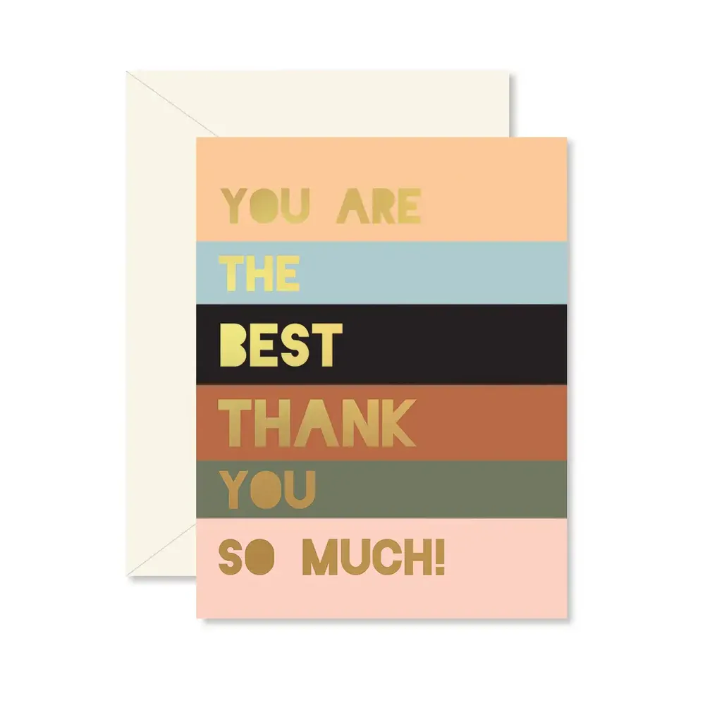 Card Colorblock Thank You