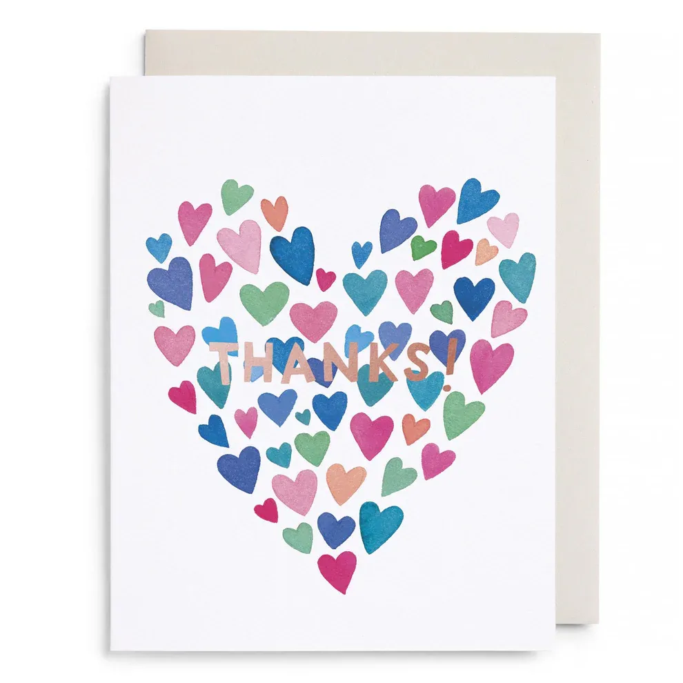 Card Many Hearts Thanks