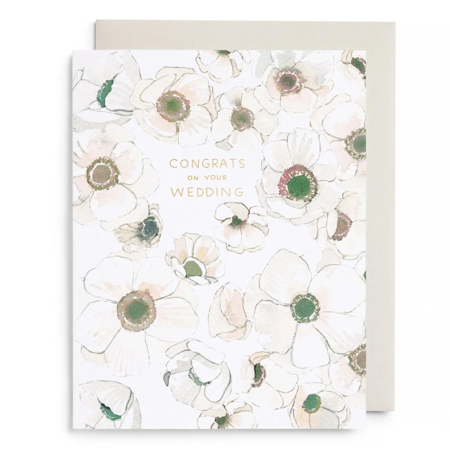 Card White Flower Wedding
