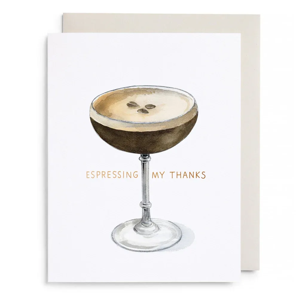 Card Espresso Thanks