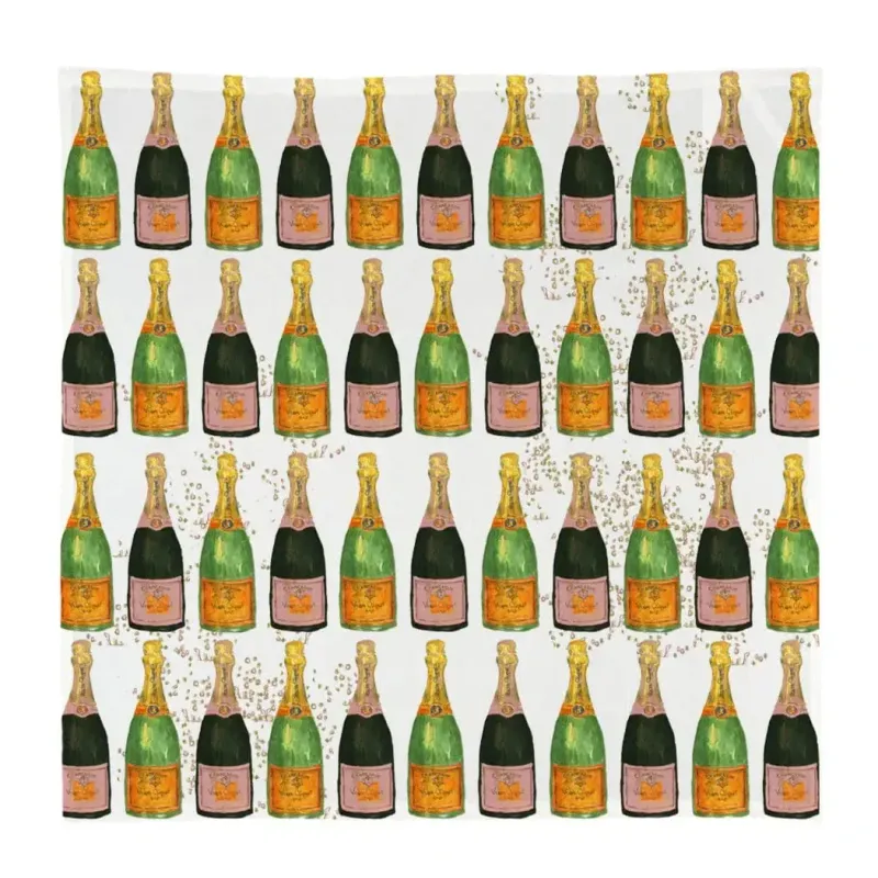 Cotton Kitchen Square Champagne Bubbles