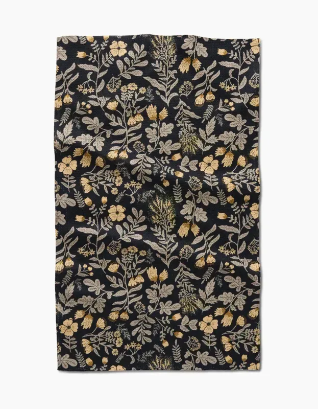 Geometry Tea Towel Woodland Wildflowers