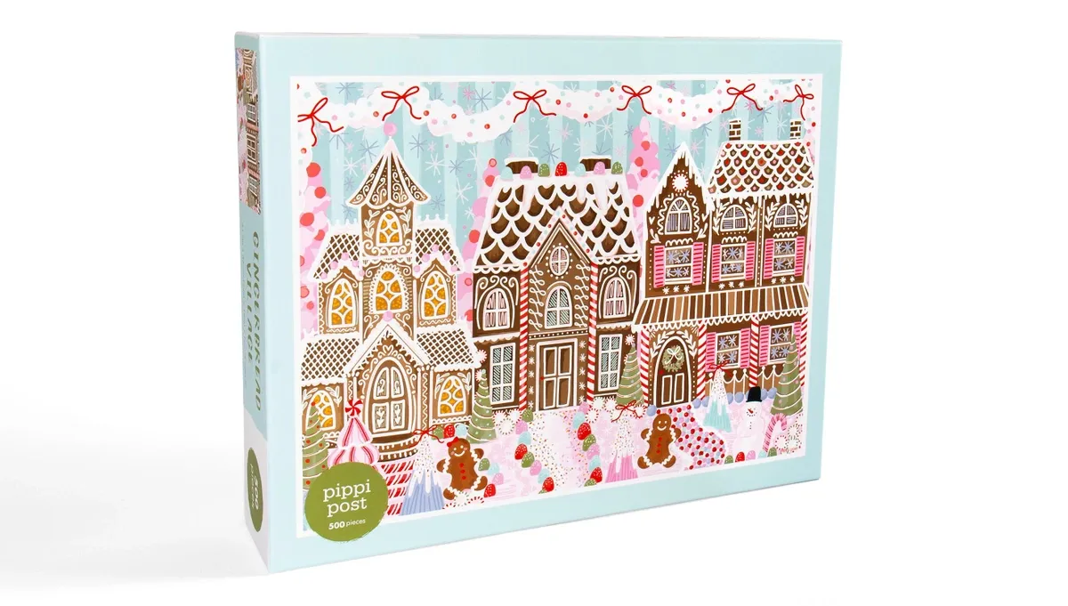 500 Piece Christmas Jigsaw Puzzle Gingerbread Village Final Sale
