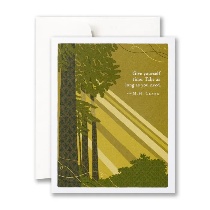 Card Give Yourself Time