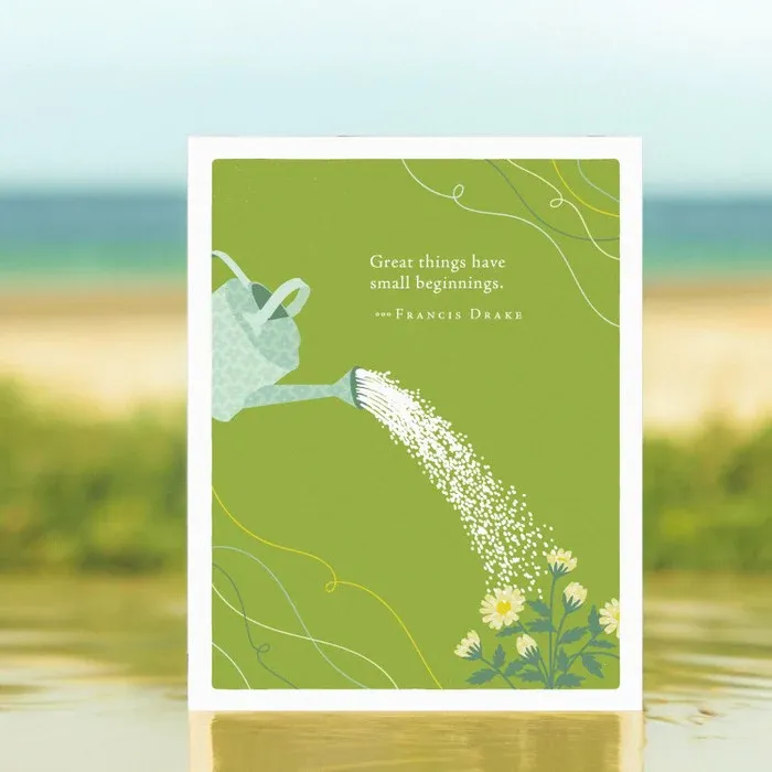 Card Great Things Have Small Beginnings
