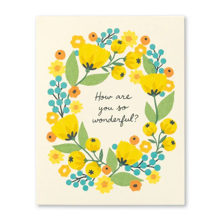 Card How Are You So Wonderful