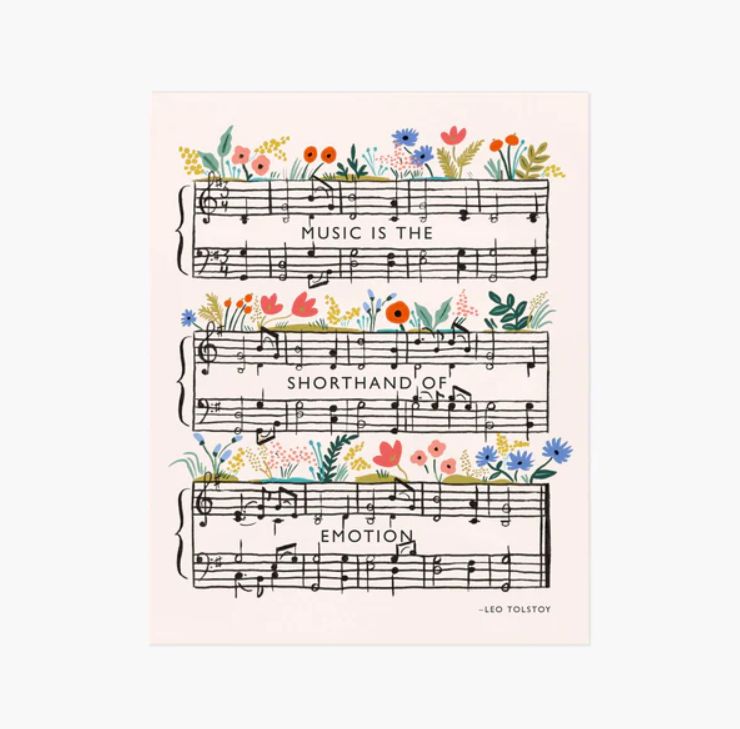 Rifle Paper Co. Art Print 8x10 Tolstoy Quote