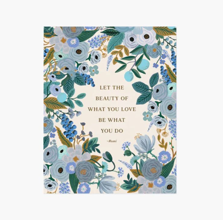 Rifle Paper Co. Art Print 8x10 Rumi Quote
