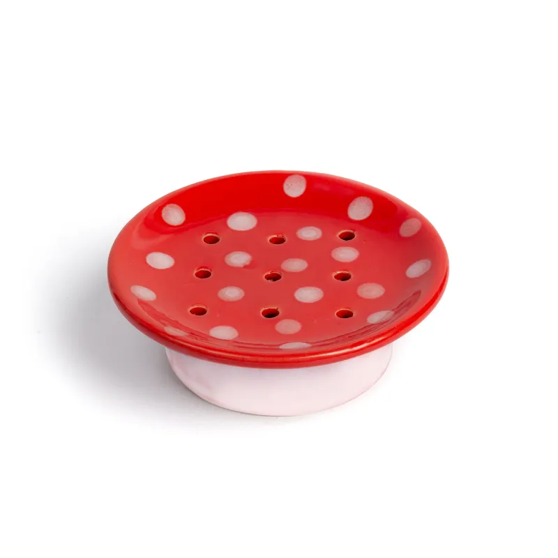 Red Mushroom Soap Dish