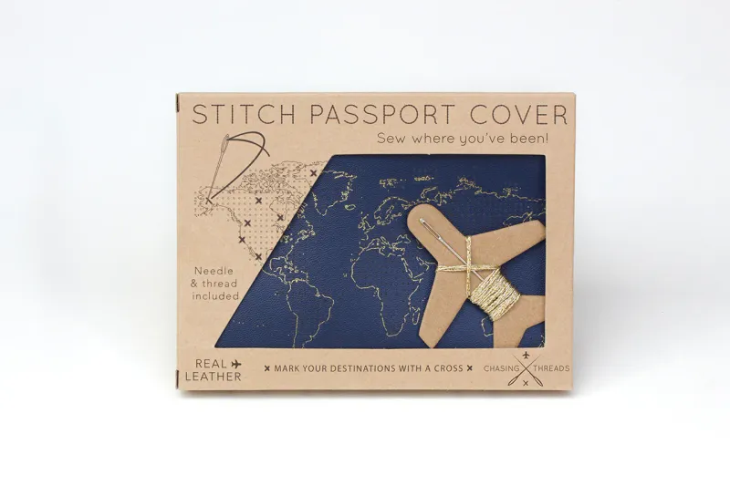 Stitch Passport Cover Navy