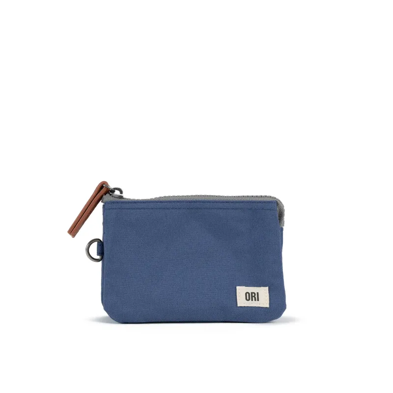 ORI London Wallet Carnaby Burnt Blue With Wrist Strap Medium