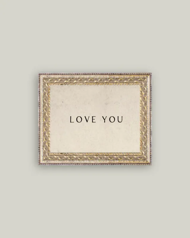 Antique Art Print Love You 10x8
