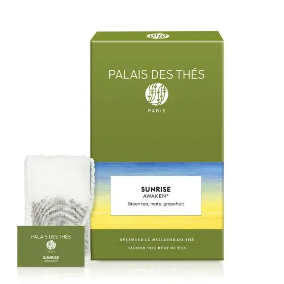Palais Des Thes Sunrise Awaken Green Tea, Mate, Grapefruit