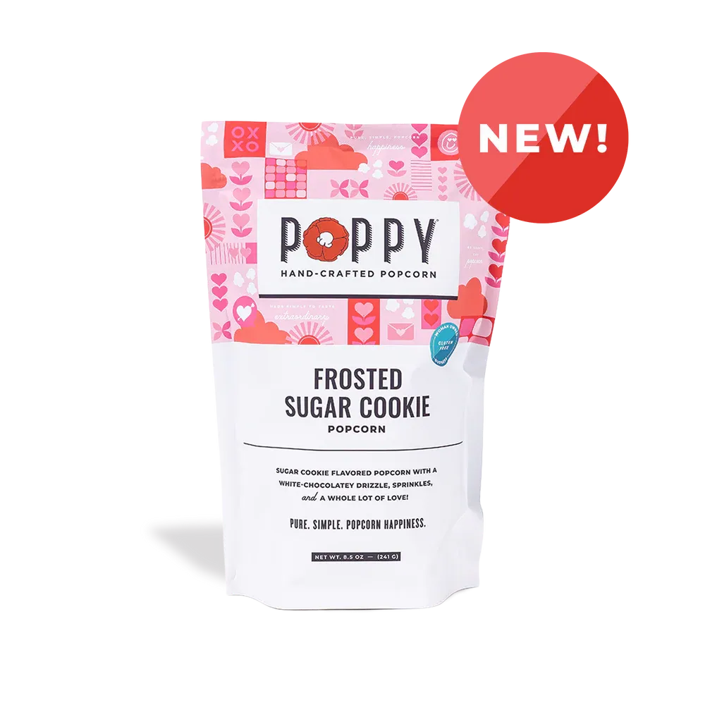 Poppy Popcorn Frosted Sugar Cookie
