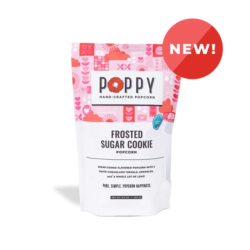 Poppy Popcorn Frosted Sugar Cookie