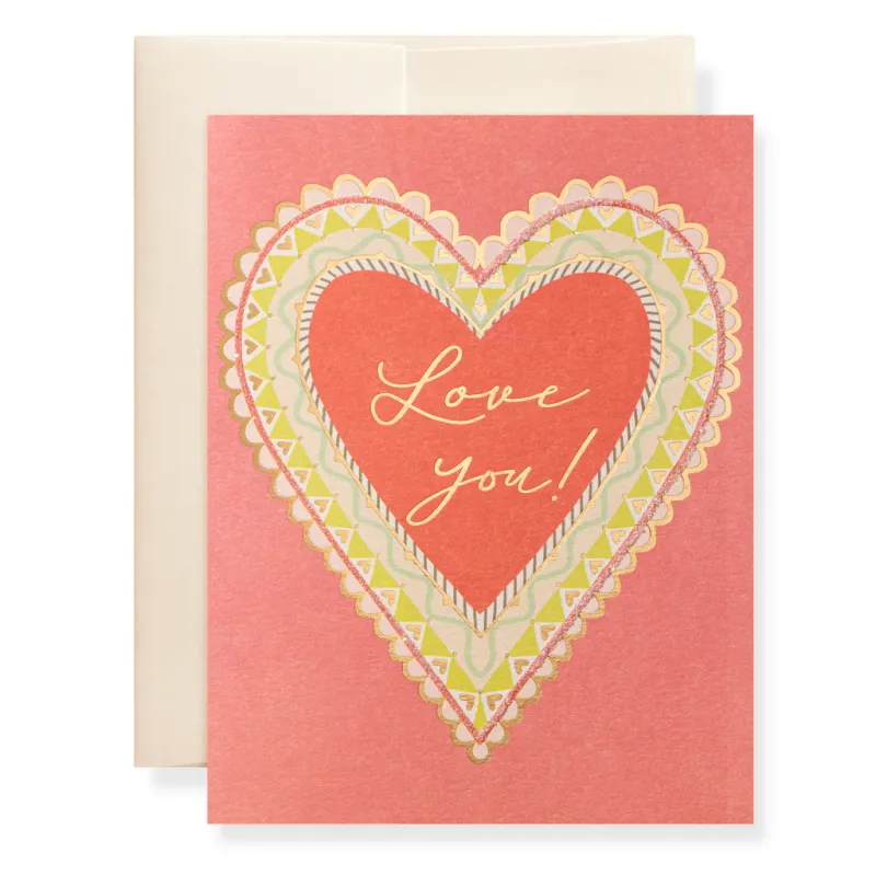 Card Love You Heart