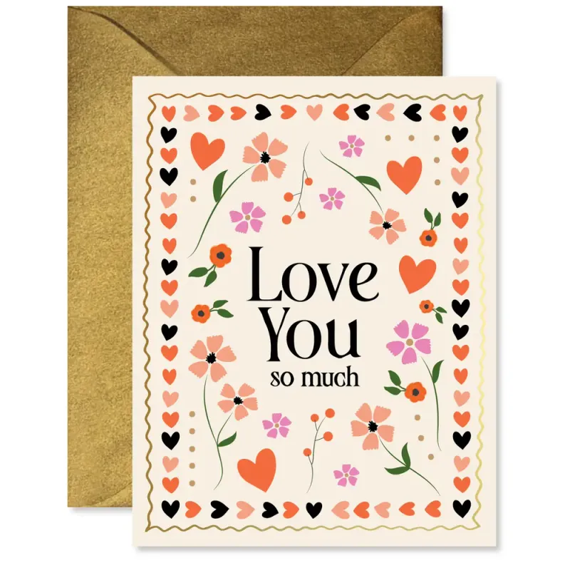 Card Mosaic Floral Love You