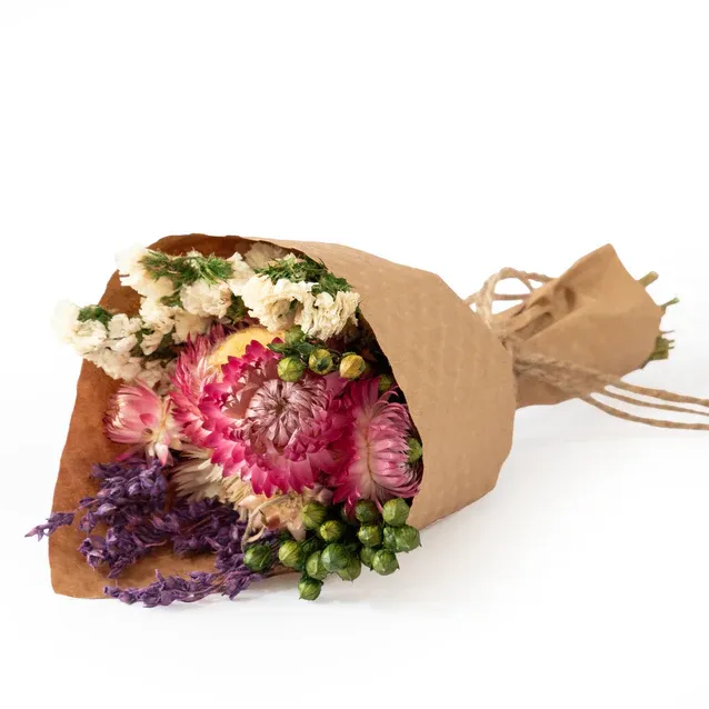 Strawflower &amp; Larkspur Mini Bouquet Bundle